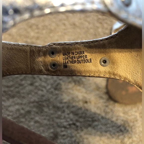 3/$20 Michael Kors silver sandals - Picture 2 of 4